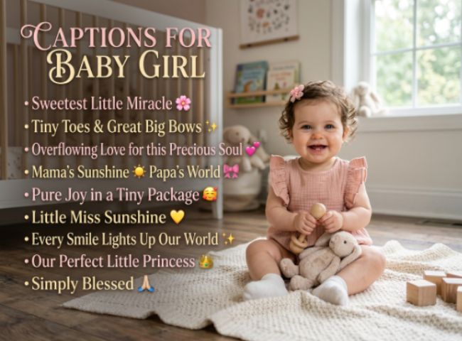 Captions for Baby Girl
