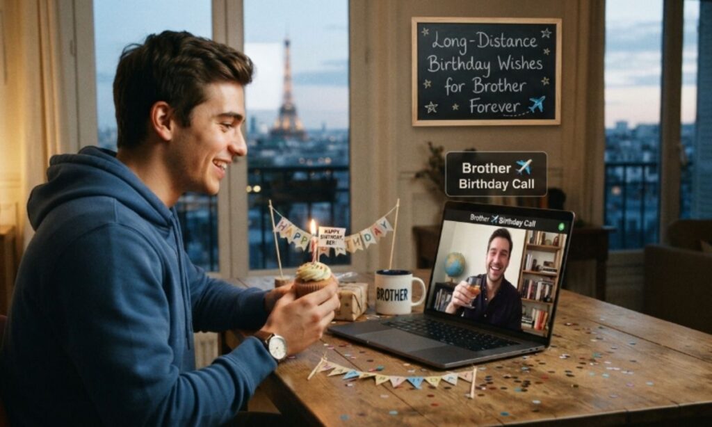 Long-Distance Birthday Wishes for Brother Forever ✈️