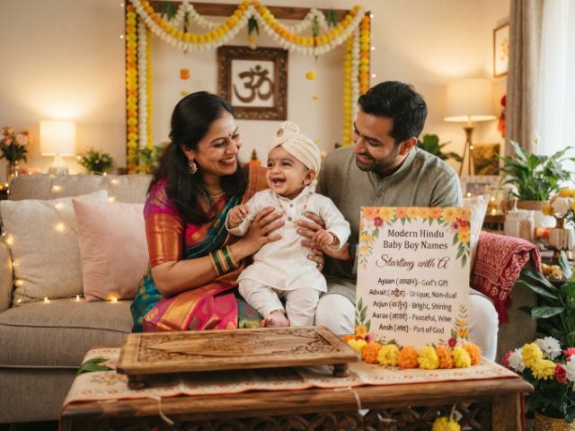 Modern Hindu Baby Boy Names Starting with A