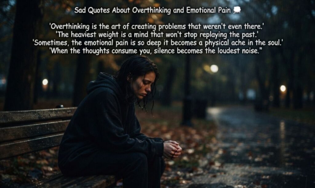 Sad Quotes About Overthinking and Emotional Pain 💭