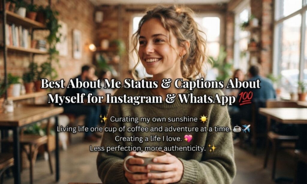 Short About Me Status and Bio Lines ✂️