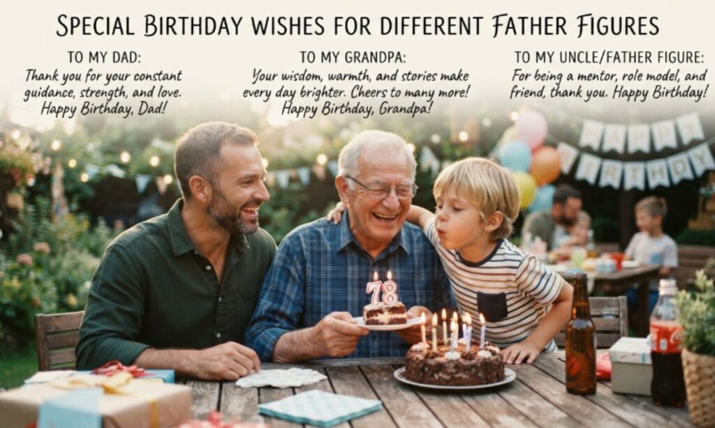 Special Birthday Wishes for Different Father Figures