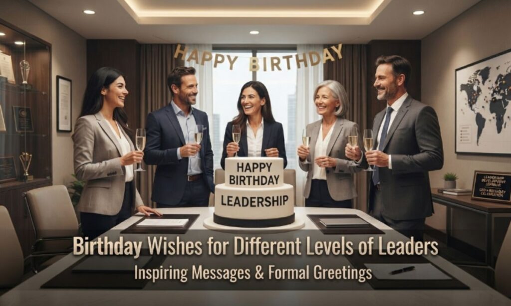Birthday Wishes for Different Levels of Leaders