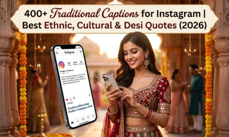 400+ Traditional Captions for Instagram | Best Ethnic, Cultural & Desi Quotes (2026)