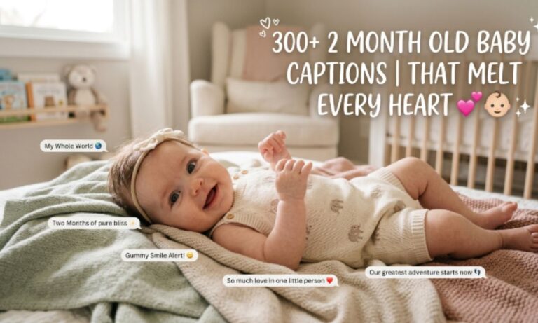 300+ 2 Months Old Baby Captions That Melt Every Heart 💕👶 