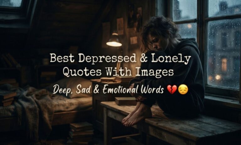 150 Best Depressed & Lonely Quotes With Images: Deep, Sad & Emotional Words 💔😔