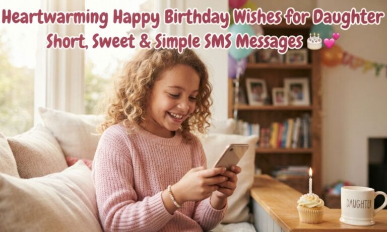 200+ Heartwarming Happy Birthday Wishes for Daughter | Short, Sweet & Simple SMS Messages 🎂💕