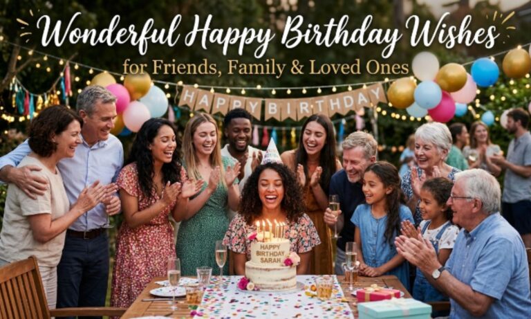 Wonderful Happy Birthday Wishes for Friends, Family & Loved Ones